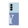 Clear Case［ オリジナル - initial two tone - Y blue ］