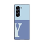 Clear Case［ オリジナル - initial two tone - Y blue ］