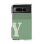 Clear Case［ Original - initial two tone - Y green ］