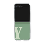 Clear Case［ Original - initial two tone - Y green ］