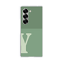 Clear Case［ オリジナル - initial two tone - Y green ］