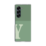Clear Case［ オリジナル - initial two tone - Y green ］