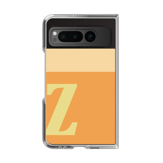 Clear Case［ Original - initial two tone - Z orange ］