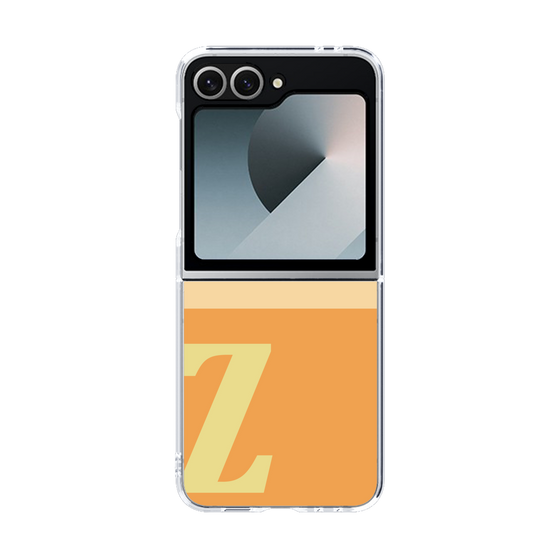Clear Case［ オリジナル - initial two tone - Z orange ］