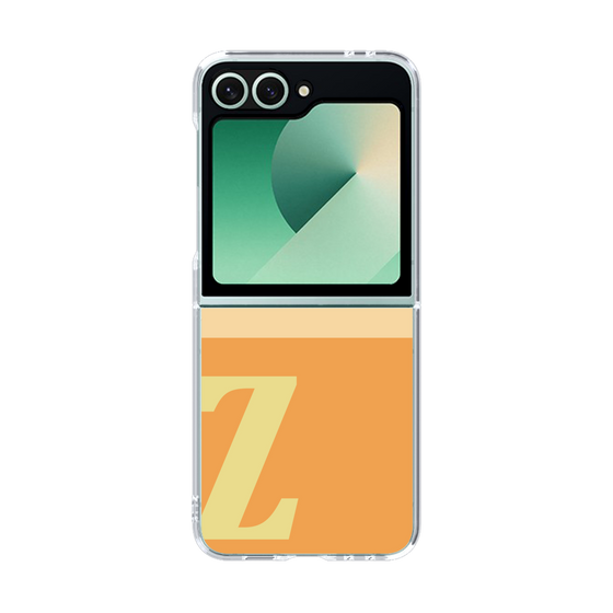 Clear Case［ オリジナル - initial two tone - Z orange ］