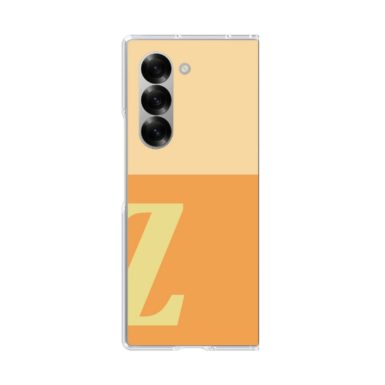 Clear Case［ オリジナル - initial two tone - Z orange ］