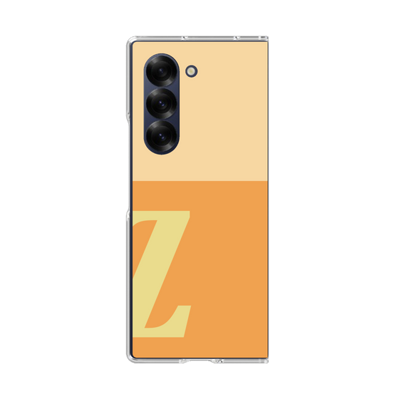 Clear Case［ オリジナル - initial two tone - Z orange ］