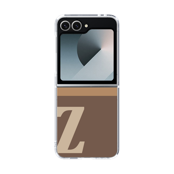 Clear Case［ オリジナル - initial two tone - Z brown ］