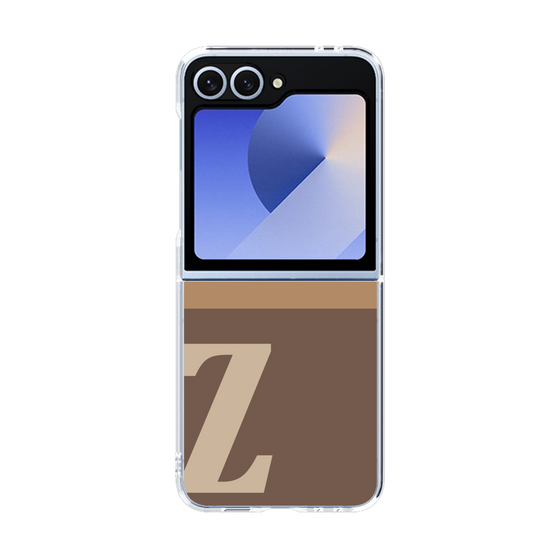 Clear Case［ オリジナル - initial two tone - Z brown ］