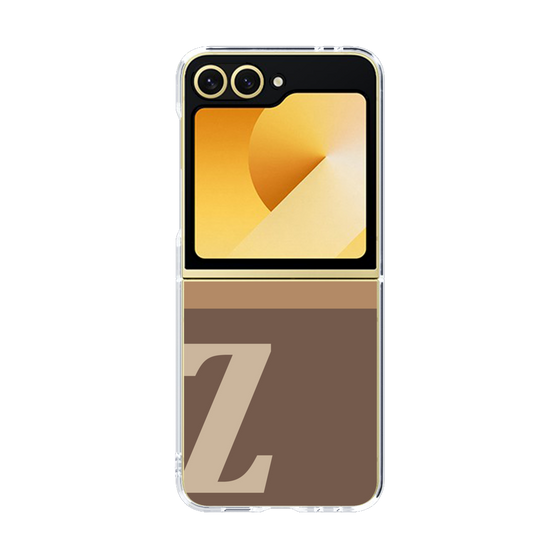 Clear Case［ オリジナル - initial two tone - Z brown ］