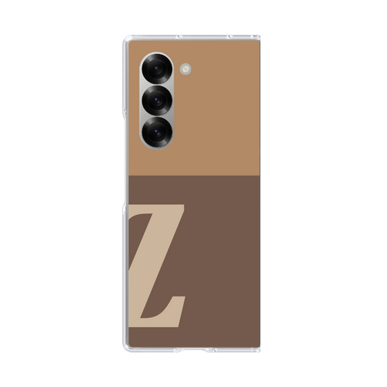 Clear Case［ オリジナル - initial two tone - Z brown ］