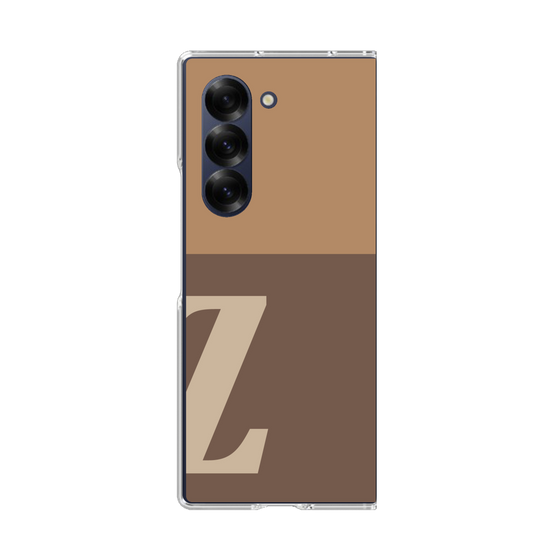 Clear Case［ オリジナル - initial two tone - Z brown ］