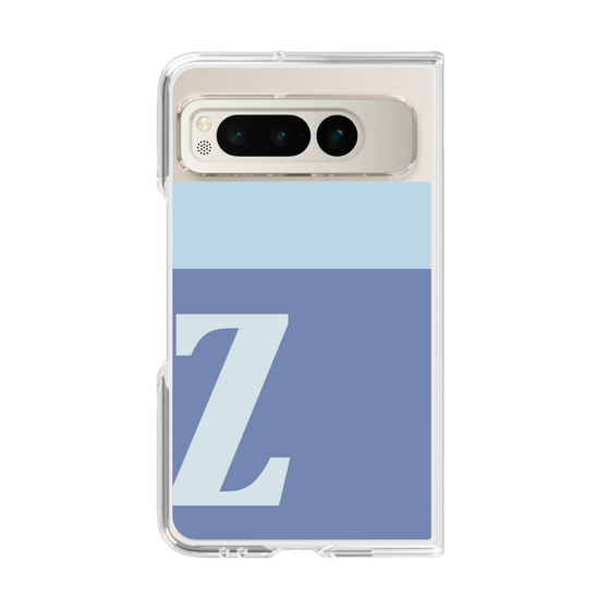 Clear Case［ Original - initial two tone - Z blue ］