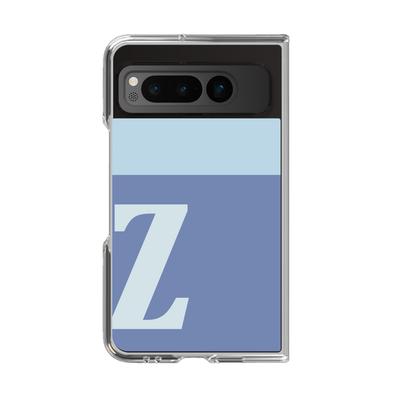 Clear Case［ Original - initial two tone - Z blue ］