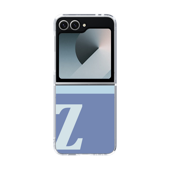 Clear Case［ オリジナル - initial two tone - Z blue ］