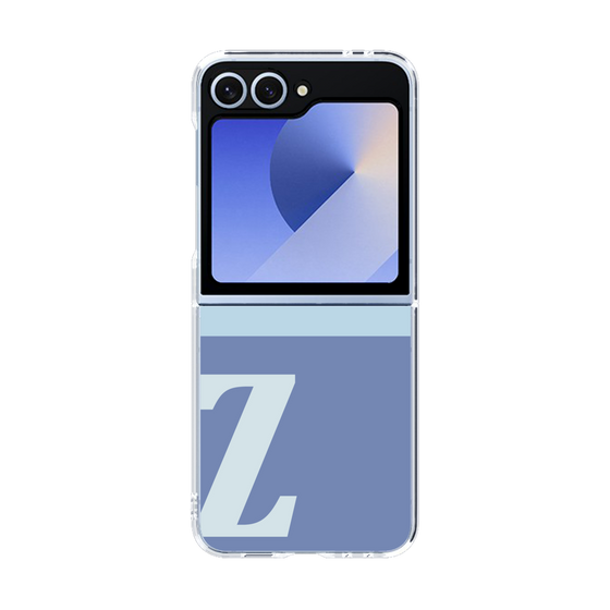 Clear Case［ オリジナル - initial two tone - Z blue ］