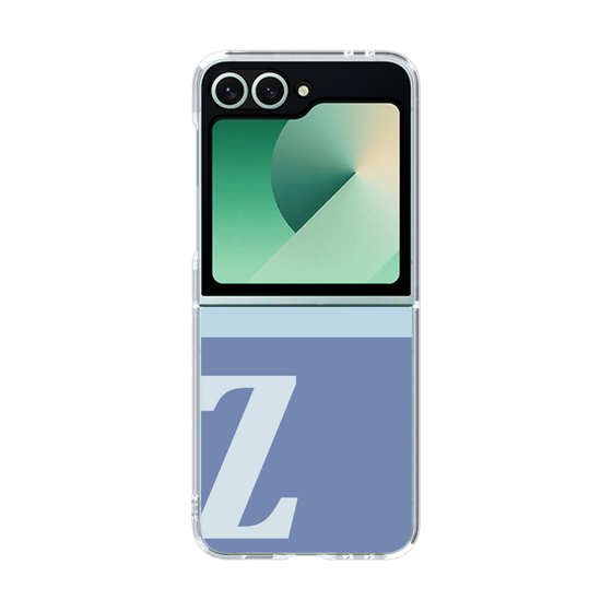 Clear Case［ オリジナル - initial two tone - Z blue ］