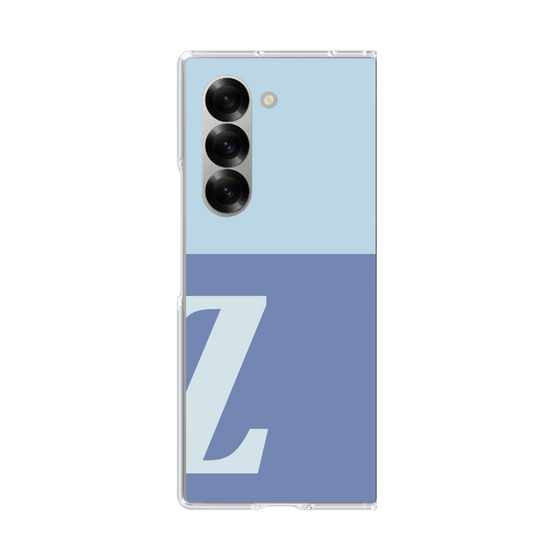 Clear Case［ オリジナル - initial two tone - Z blue ］