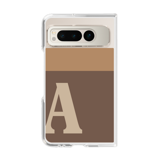 Clear Case［ Original - initial two tone - A brown ］