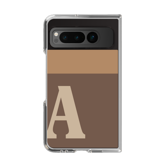 Clear Case［ Original - initial two tone - A brown ］