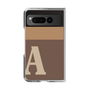 Clear Case［ Original - initial two tone - A brown ］