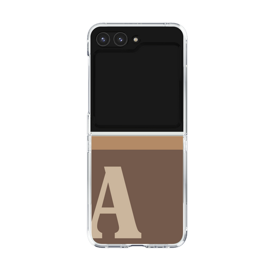 Clear Case［ Original - initial two tone - A brown ］