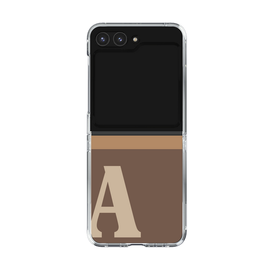 Clear Case［ Original - initial two tone - A brown ］