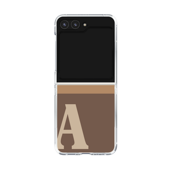 Clear Case［ Original - initial two tone - A brown ］