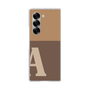 Clear Case［ オリジナル - initial two tone - A brown ］