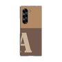 Clear Case［ オリジナル - initial two tone - A brown ］