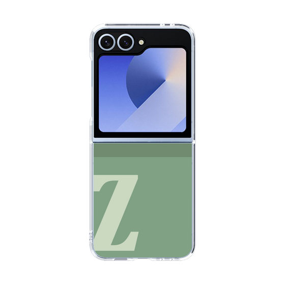 Clear Case［ オリジナル - initial two tone - Z green ］