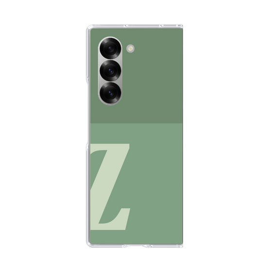 Clear Case［ オリジナル - initial two tone - Z green ］