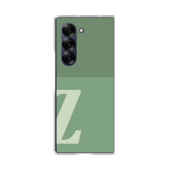 Clear Case［ オリジナル - initial two tone - Z green ］