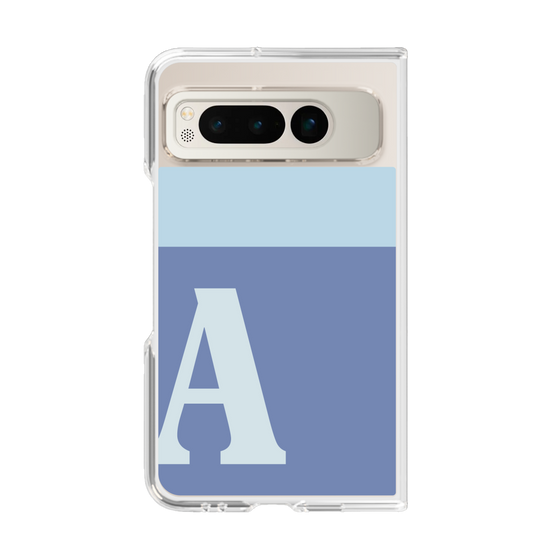 Clear Case［ Original - initial two tone - A blue ］