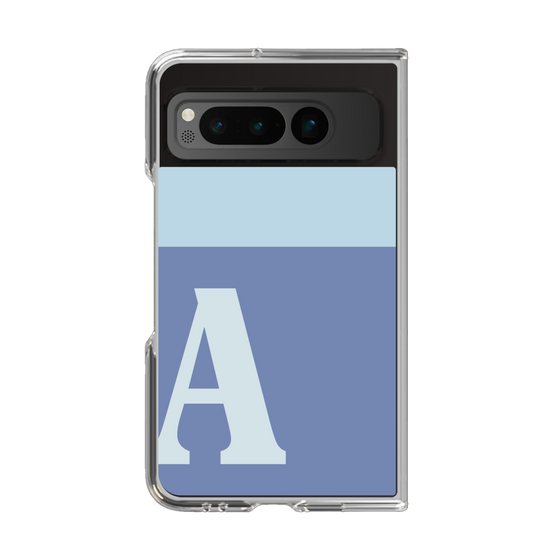 Clear Case［ Original - initial two tone - A blue ］