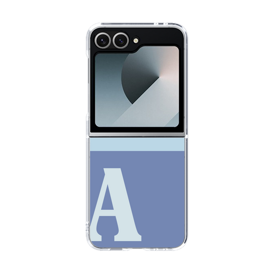 Clear Case［ オリジナル - initial two tone - A blue ］