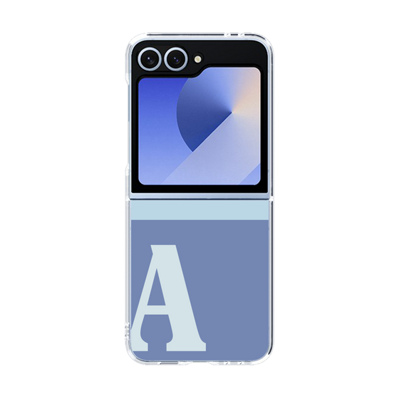 Clear Case［ オリジナル - initial two tone - A blue ］