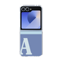 Clear Case［ オリジナル - initial two tone - A blue ］