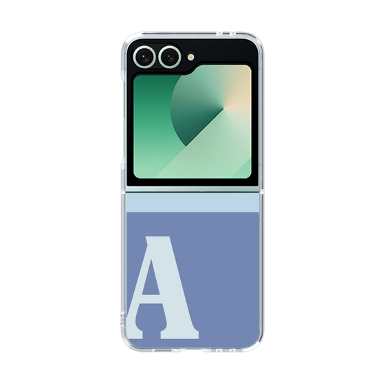 Clear Case［ オリジナル - initial two tone - A blue ］