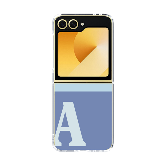 Clear Case［ オリジナル - initial two tone - A blue ］