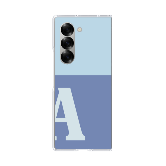 Clear Case［ オリジナル - initial two tone - A blue ］