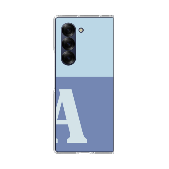 Clear Case［ オリジナル - initial two tone - A blue ］