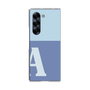Clear Case［ オリジナル - initial two tone - A blue ］
