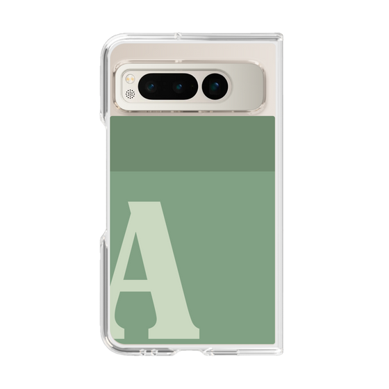 Clear Case［ Original - initial two tone - A green ］