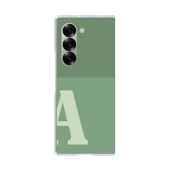 Clear Case［ オリジナル - initial two tone - A green ］