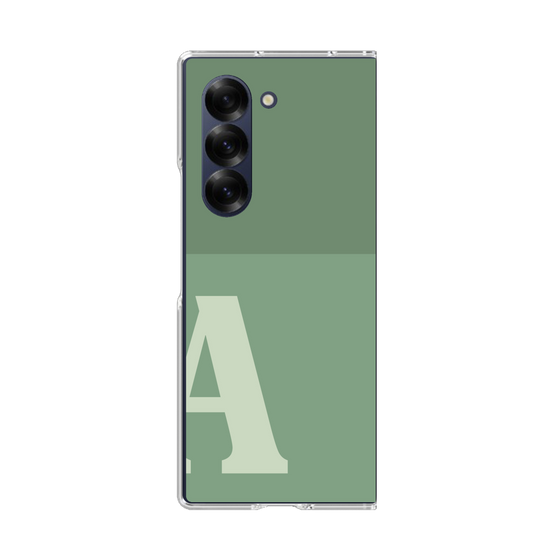 Clear Case［ オリジナル - initial two tone - A green ］