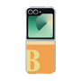 Clear Case［ オリジナル - initial two tone - B orange ］