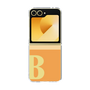 Clear Case［ オリジナル - initial two tone - B orange ］