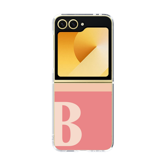 Clear Case［ オリジナル - initial two tone - B pink ］