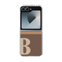 Clear Case［ オリジナル - initial two tone - B brown ］